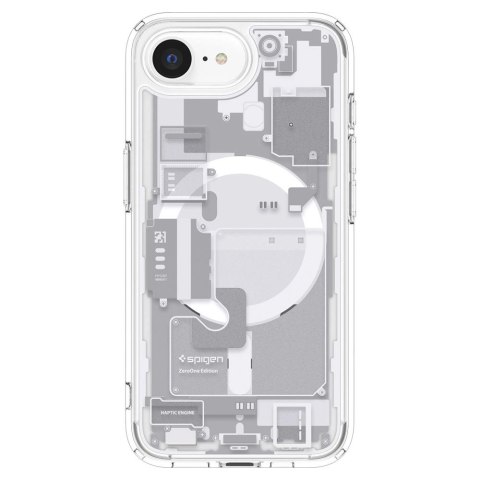 Etui Spigen Ultra Hybrid MagSafe na iPhone 16e Zero One - białe Etui Spigen Ultra Hybrid MagSafe na iPhone 16e Zero One - białe