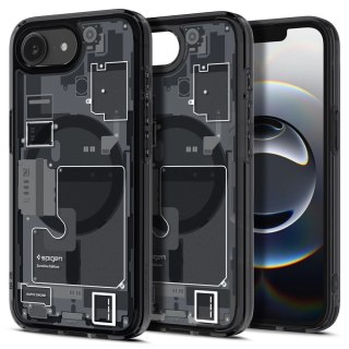 Etui Spigen Ultra Hybrid MagSafe na iPhone 16e Zero One - czarne