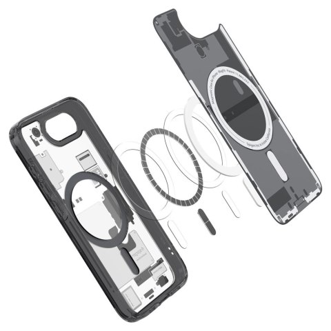 Etui Spigen Ultra Hybrid MagSafe na iPhone 16e Zero One - czarne Etui Spigen Ultra Hybrid MagSafe na iPhone 16e Zero One - czarne