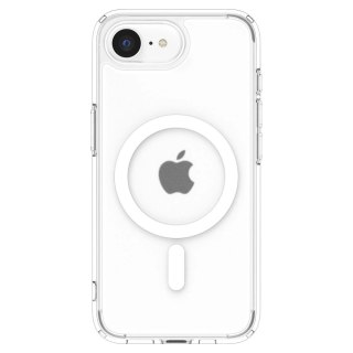 Etui Spigen Ultra Hybrid MagSafe na iPhone 16e - białe, półprzezroczyste