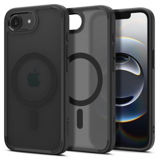 Etui Spigen Ultra Hybrid MagSafe na iPhone 16e - czarne, półprzezroczyste