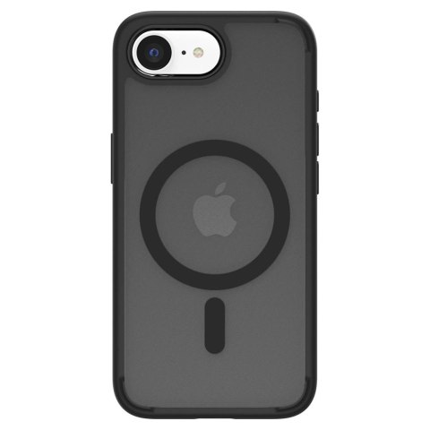 Etui Spigen Ultra Hybrid MagSafe na iPhone 16e - czarne, półprzezroczyste Etui Spigen Ultra Hybrid MagSafe na iPhone 16e - czarne, półprzezroczyste