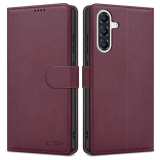 Etui Tech-Protect Wallet na Samsung Galaxy A36 5G - bordowe