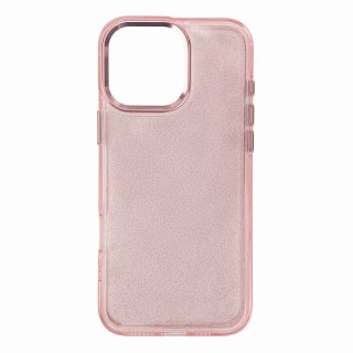 Etui brokatowe Glitter Case na iPhone 16e - różowe
