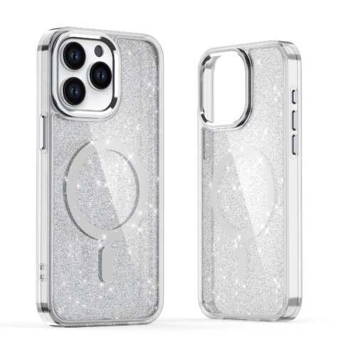 Etui brokatowe Glitter Case z MagSafe na iPhone 16e - białe Etui brokatowe Glitter Case z MagSafe na iPhone 16e - białe
