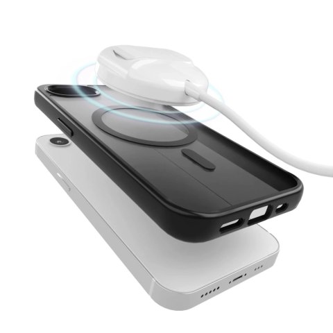 Etui silikonowe Puro Gradient MagSafe do iPhone 16e - czarne Etui silikonowe Puro Gradient MagSafe do iPhone 16e - czarne