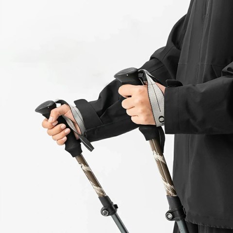 Kijek trekkingowy Qunature nordic walking aluminiowy 110 - 130 cm 1 szt. - brązowy