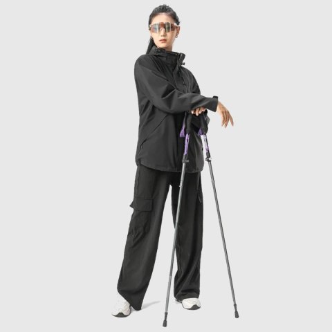 Kijek trekkingowy Qunature nordic walking aluminiowy 110 - 130 cm 1 szt. - fioletowy Kijek trekkingowy Qunature nordic walking aluminiowy 110 - 130 cm 1 szt. - fioletowy
