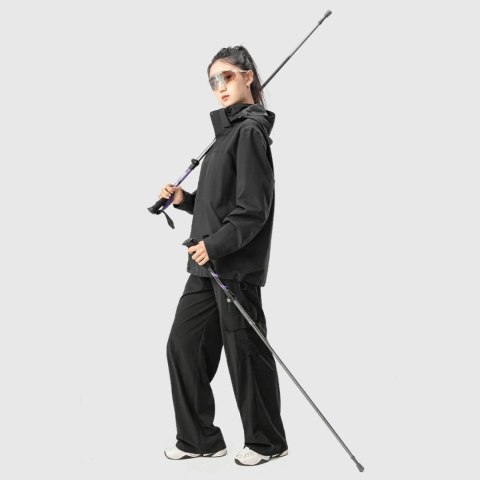 Kijek trekkingowy Qunature nordic walking aluminiowy 110 - 130 cm 1 szt. - fioletowy Kijek trekkingowy Qunature nordic walking aluminiowy 110 - 130 cm 1 szt. - fioletowy