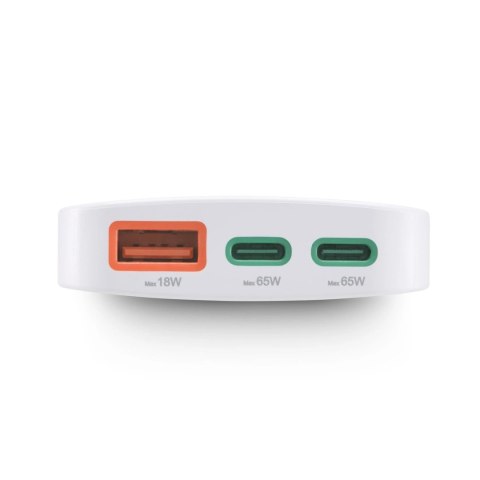 Ładowarka Hama GaN 65W 2x USB-C 1x USB-A składana - biała