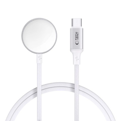 Ładowarka indukcyjna Tech-Protect UltraBoost USB-C do Apple Watch 1m - biała Ładowarka indukcyjna Tech-Protect UltraBoost USB-C do Apple Watch 1m - biała
