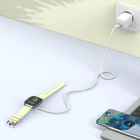 Ładowarka indukcyjna Tech-Protect UltraBoost USB-C do Apple Watch 1m - biała Ładowarka indukcyjna Tech-Protect UltraBoost USB-C do Apple Watch 1m - biała