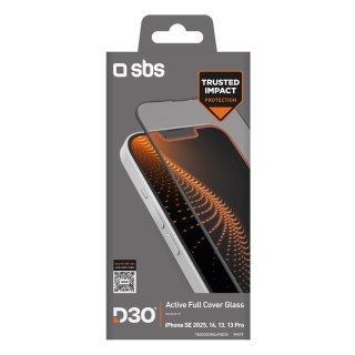 Szkło hartowane SBS Tempered Glass D3O z ramką do iPhone 16e