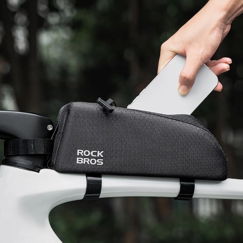 Torba rowerowa Rockbros na ramę na rurę górną 0,9l - czarna Torba rowerowa Rockbros na ramę na rurę górną 0,9l - czarna