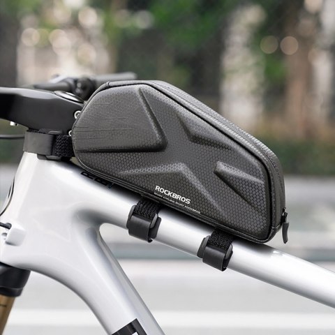 Torba rowerowa Rockbros usztywniana, na ramę, na rurę górną 1,4l - czarna Torba rowerowa Rockbros usztywniana, na ramę, na rurę górną 1,4l - czarna