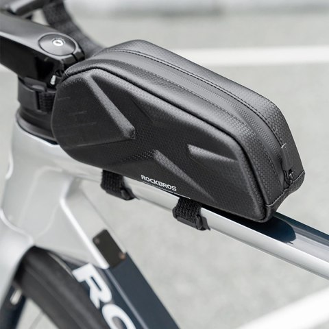 Torba rowerowa Rockbros usztywniana, na ramę, na rurę górną 1,4l - czarna Torba rowerowa Rockbros usztywniana, na ramę, na rurę górną 1,4l - czarna