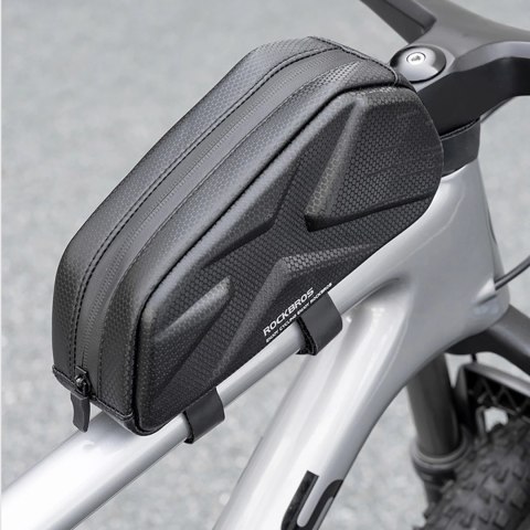 Torba rowerowa Rockbros usztywniana, na ramę, na rurę górną 1,4l - czarna Torba rowerowa Rockbros usztywniana, na ramę, na rurę górną 1,4l - czarna