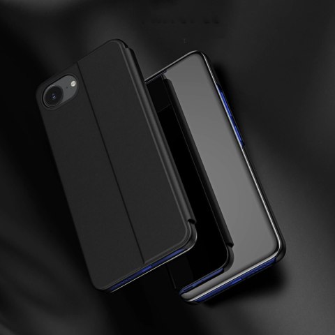 Etui Clear View Case na iPhone 16e pokrowiec z klapką - czarne Etui Clear View Case na iPhone 16e pokrowiec z klapką - czarne