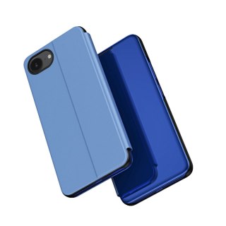 Etui Clear View Case na iPhone 16e pokrowiec z klapką - niebieskie