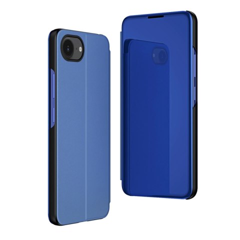 Etui Clear View Case na iPhone 16e pokrowiec z klapką - niebieskie Etui Clear View Case na iPhone 16e pokrowiec z klapką - niebieskie