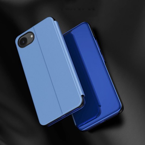 Etui Clear View Case na iPhone 16e pokrowiec z klapką - niebieskie Etui Clear View Case na iPhone 16e pokrowiec z klapką - niebieskie