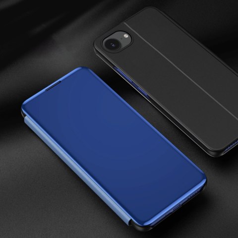 Etui Clear View Case na iPhone 16e pokrowiec z klapką - niebieskie Etui Clear View Case na iPhone 16e pokrowiec z klapką - niebieskie