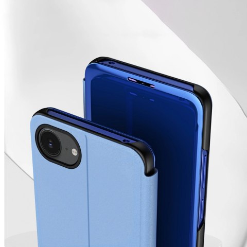 Etui Clear View Case na iPhone 16e pokrowiec z klapką - niebieskie Etui Clear View Case na iPhone 16e pokrowiec z klapką - niebieskie