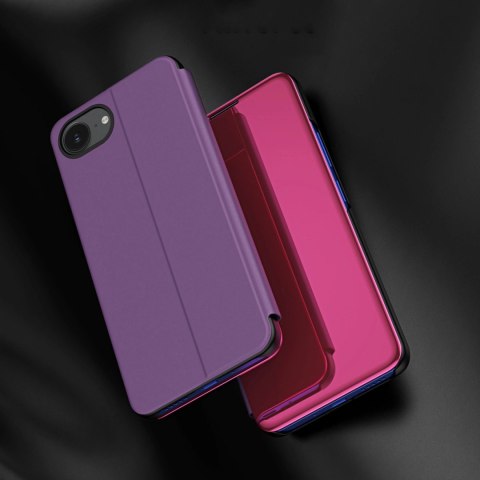 Etui Clear View Case na iPhone 16e pokrowiec z klapką - różowe Etui Clear View Case na iPhone 16e pokrowiec z klapką - różowe