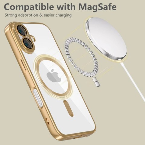 Etui Tech-Protect MagFlex MagSafe na iPhone 16e - złote Etui Tech-Protect MagFlex MagSafe na iPhone 16e - złote