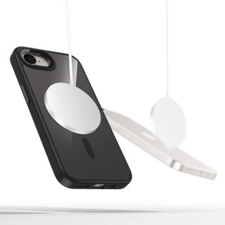 Etui Tech-Protect MagMat MagSafe na iPhone 16e - czarne-przezroczyste