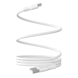 Kabel Puro Magnetic 10W magnetyczny USB-A - USB-C 1m - biały