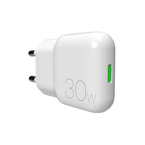 Ładowarka sieciowa GaN Puro SLIMPRO 30W USB-C - biała Ładowarka sieciowa GaN Puro SLIMPRO 30W USB-C - biała