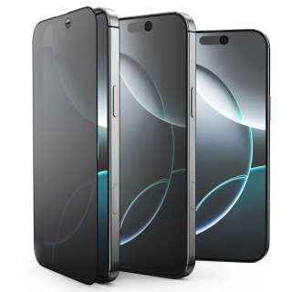 Szkło prywatyzujące Tech-Protect Anti Spy Glass Pro+ 2-pack na iPhone 16e / 14 / 13 Pro / 13 - czarne