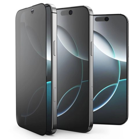 Szkło prywatyzujące Tech-Protect Anti Spy Glass Pro+ 2-pack na iPhone 16e / 14 / 13 Pro / 13 - czarne Szkło prywatyzujące Tech-Protect Anti Spy Glass Pro+ 2-pack na iPhone 16e / 14 / 13 Pro / 13 - czarne