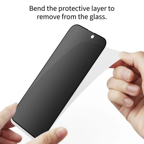 Szkło prywatyzujące Tech-Protect Anti Spy Glass Pro+ 2-pack na iPhone 16e / 14 / 13 Pro / 13 - czarne Szkło prywatyzujące Tech-Protect Anti Spy Glass Pro+ 2-pack na iPhone 16e / 14 / 13 Pro / 13 - czarne