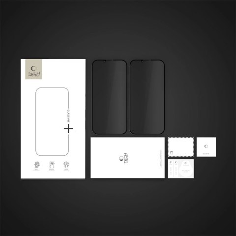 Szkło prywatyzujące Tech-Protect Anti Spy Glass Pro+ 2-pack na iPhone 16e / 14 / 13 Pro / 13 - czarne Szkło prywatyzujące Tech-Protect Anti Spy Glass Pro+ 2-pack na iPhone 16e / 14 / 13 Pro / 13 - czarne