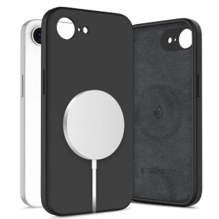 Etui Tech-Protect Liquid Silicone MagSafe na iPhone 16e - czarne
