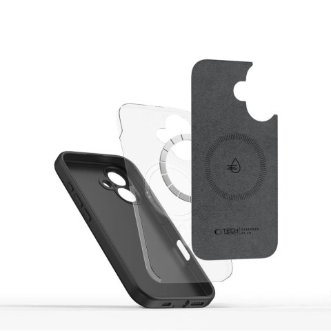 Etui Tech-Protect Liquid Silicone MagSafe na iPhone 16e - czarne Etui Tech-Protect Liquid Silicone MagSafe na iPhone 16e - czarne