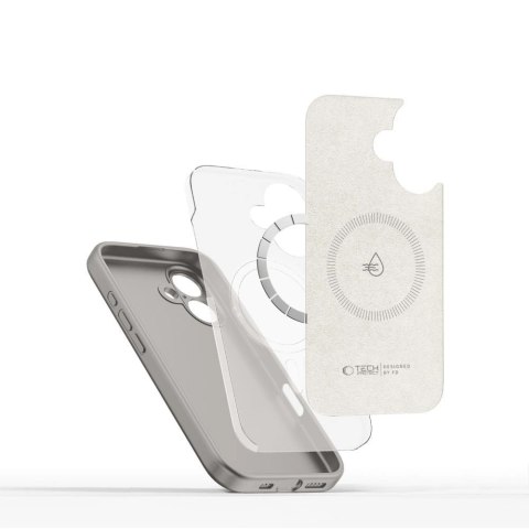 Etui Tech-Protect Liquid Silicone MagSafe na iPhone 16e - szare Etui Tech-Protect Liquid Silicone MagSafe na iPhone 16e - szare