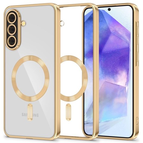 Etui Tech-Protect MagFlex MagSafe na Samsung Galaxy A56 5G - przezroczysto-złote Etui Tech-Protect MagFlex MagSafe na Samsung Galaxy A56 5G - przezroczysto-złote