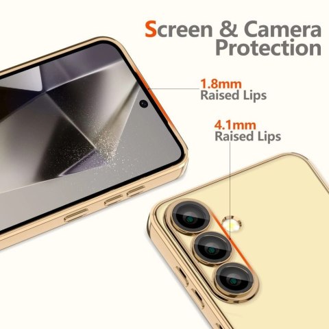 Etui Tech-Protect MagFlex MagSafe na Samsung Galaxy A56 5G - przezroczysto-złote Etui Tech-Protect MagFlex MagSafe na Samsung Galaxy A56 5G - przezroczysto-złote