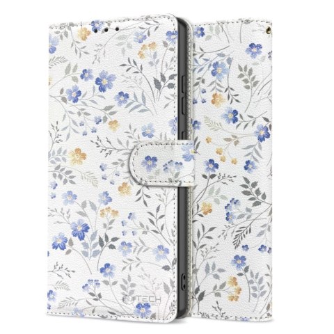 Etui Tech-Protect Wallet na Samsung Galaxy A56 5G - białe stokrotki Etui Tech-Protect Wallet na Samsung Galaxy A56 5G - białe stokrotki