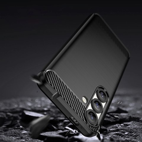 Etui Carbon Case elastyczne silikonowe na Google Pixel 10 Pro - czarne Etui Carbon Case elastyczne silikonowe na Google Pixel 10 Pro - czarne