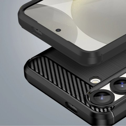 Etui Carbon Case elastyczne silikonowe na Google Pixel 10 Pro - czarne Etui Carbon Case elastyczne silikonowe na Google Pixel 10 Pro - czarne