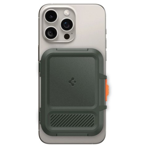 Etui Spigen Lock Fit MagSafe na karty - zielony
