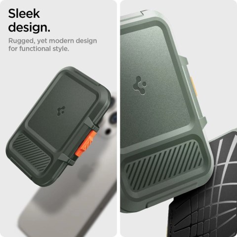 Etui Spigen Lock Fit MagSafe na karty - zielony