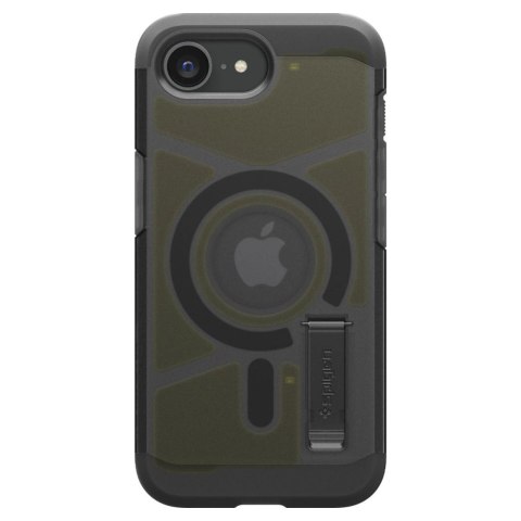 Etui Spigen Tough Armor MagSafe na iPhone 16e - przezroczysto-szare