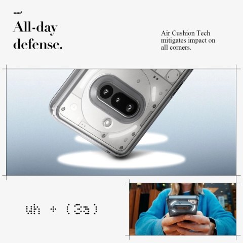 Etui Spigen Ultra Hybrid na Nothing Phone 3A - przezroczyste Etui Spigen Ultra Hybrid na Nothing Phone 3A - przezroczyste