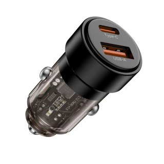 Ładowarka samochodowa CC03 2-porty PD75W - czarna