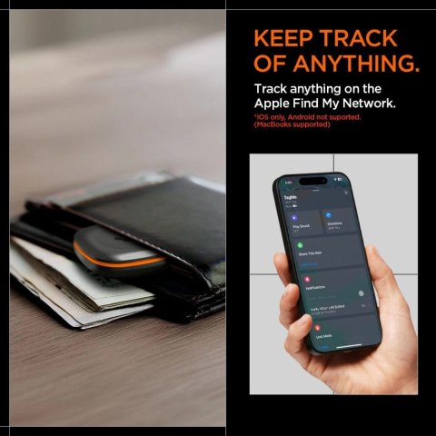 Lokalizator Spigen TagMe - czarny